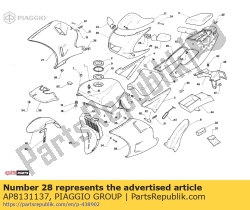 Aprilia AP8131137, Panneau lateral gauche, OEM: Aprilia AP8131137