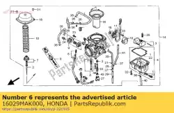 Qui puoi ordinare set di viti da Honda , con numero parte 16029MAK000: