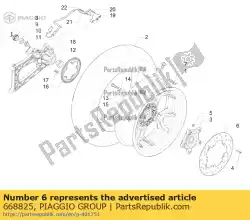 Ici, vous pouvez commander le disque de frein d. 240 auprès de Piaggio Group , avec le numéro de pièce 668825: