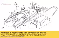 77217MCWD00ZN, Honda, capa, l. grip * nha95m * (espada prata metálica nha95m) honda vfr 800 2008 2009 2010, Novo