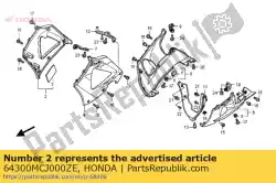 Aquí puede pedir conjunto de capucha, r. Medio (wl) * type2 1 * (type2 1) de Honda , con el número de pieza 64300MCJ000ZE: