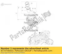 8770700003, Piaggio Group, Pistão assy c-v / fe     , Novo