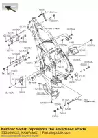 550200023, Kawasaki, protector, motor, fr, lh kx250-n1 kawasaki kx 250 2004 2005, Nuevo