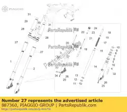 Tutaj możesz zamówić ni? Sza ochrona od Piaggio Group , z numerem części 887360: