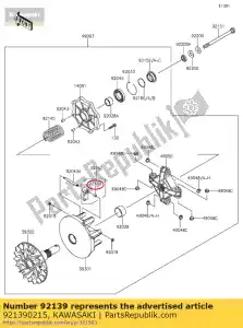 kawasaki 921390215 tuleja kvf750d8f - Dół