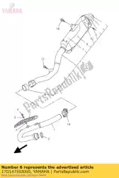 geluiddemper van Yamaha, met onderdeel nummer 17D14750J000, bestel je hier online: