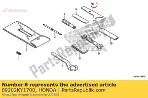 honda 89202KY1700 chave inglesa, pino - Lado inferior