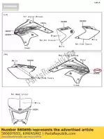 560697655, Kawasaki, modello, mantello, rh, upp kawasaki klx  r klx450r 450 , Nuovo