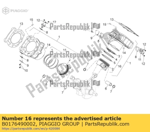 aprilia B0176490002 piston assy 
