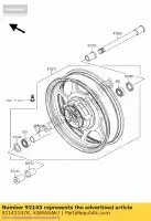 921431478, Kawasaki, colar, eixo fr, lh, l = 4 zx750-j1 kawasaki vn zrx zx zxr zz r zzr 600 750 900 1100 1200 2000 1991 1992 1993 1994 1995 1996 1997 1998 1999 2000 2001 2002 2003 2004 2005 2006 2008 2009 2010, Novo