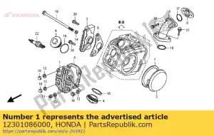 Honda 12301086000 couvercle, culasse - La partie au fond