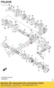 suzuki 0926228025 rolamento de esferas - Lado inferior