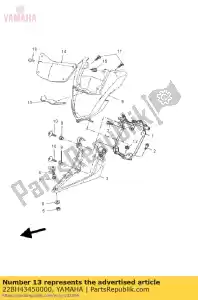 yamaha 22BH43450000 amortisseur de phare - La partie au fond