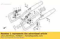 18212634010, Honda, pakking, ex. pijp honda cb cmx 450 1986 1987 1988, Nieuw