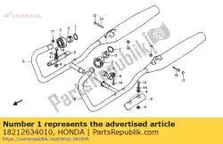 Here you can order the gasket,ex. Pipe from Honda, with part number 18212634010: