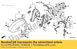 Aqui você pode pedir o nenhuma descrição disponível no momento em Honda , com o número da peça 61107MCAS40: