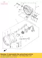 21LW43150000, Yamaha, aro de faro delantero yamaha sr 250 1996, Nuevo