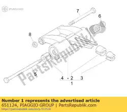 Tutaj możesz zamówić kompletne rami? Wahad? Owe od Piaggio Group , z numerem części 651124: