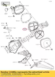 Qui puoi ordinare 01 supporto, elemento base da Kawasaki , con numero parte 132800988: