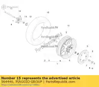 564446, Piaggio Group, o? przedniego ko?a     , Nowy