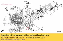 Aqui você pode pedir o junta, l. Cabeça de cilindro em Honda , com o número da peça 12395KYY900: