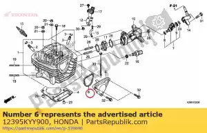 Honda 12395KYY900 junta, l. cabeça de cilindro - Lado inferior