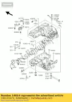 140141075, Kawasaki, plate-position kawasaki zg voyager b xii zg1200 b1 zephyr 1100 1200 , New