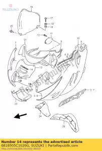 Suzuki 6818505C1020G emblemat, os?ona - Dół