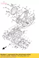 17D154115000, Yamaha, couvercle, carter moteur 1 yamaha yz 250 2010 2011 2012 2013, Nouveau