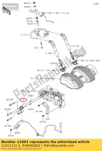 kawasaki 110511213 suporte, bobina pulsante ej650-a1 - Lado inferior