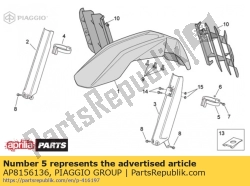 Aprilia AP8156136, Schutzhülle für die Ärmel, OEM: Aprilia AP8156136