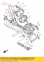 1GU113510100, Yamaha, uszczelka, cylinder yamaha dt lc 1gl spain 261gl-352s1 125 1986 1987, Nowy