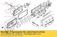 12313MT8770, Honda, emblème, r. le couvre-culasse honda gl 1500 1995 1997, Nouveau