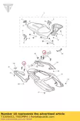 Here you can order the bolt, hhf, lghtd, m8x1. 25x30, slv from Triumph, with part number T3205653: