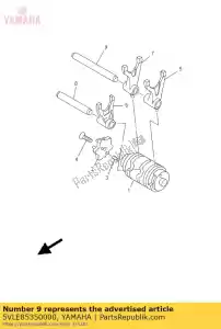 yamaha 5VLE85350000 barre, guide de fourchette de changement de vitesse 2 - La partie au fond