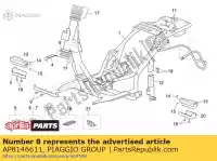 AP8146611, Piaggio Group, Rh rear footrests cover aprilia moto-guzzi  audace audace 1400 carbon abs california caponord dorsoduro eldorado eldorado 1400 abs (apac) eldorado 1400 abs (usa) etv normal and r pegaso rs rs4 rst rsv rsv tuono rsv4 rsv4 1100 racing factory abs rsv4 tuono rx sx scarabeo sl sl fa, New