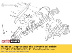 Aprilia 878543, Silencer, OEM: Aprilia 878543