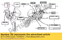 87515MV1620, Honda, nessuna descrizione disponibile al momento honda xrv 750 1990 1992, Nuovo