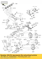 Aquí puede pedir colector-comp-escape de Kawasaki , con el número de pieza 391780175: