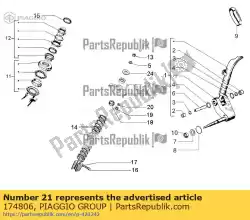 Aquí puede pedir plato de Piaggio Group , con el número de pieza 174806: