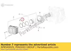 Piaggio Group AP8540025 anel raspador de óleo 63,0x1 - Lado inferior