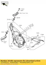 frame-comp, fr van Kawasaki, met onderdeel nummer 321600331, bestel je hier online: