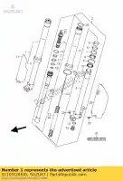 5110310H00, Suzuki, damper assy,fro suzuki rm z 250 2007, New