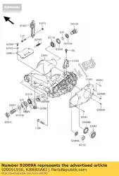 Here you can order the screw,4x10 from Kawasaki, with part number 920091936: