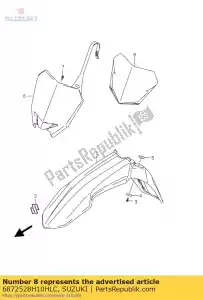 suzuki 6872528H10HLC tape,fr number - Bottom side