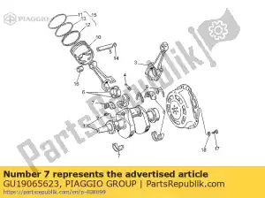 Piaggio Group GU19065623 demi-roulement principal avant - La partie au fond