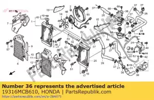 honda 19316MCB610 séjour, boîtier thermostat - La partie au fond