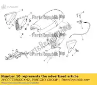 2H000728000XN2, Piaggio Group, prawy panel boczny. czarny moto-guzzi v zgulw100, zgulwuc0  zgulw200;zgulwuc1; zgulwub0 zgulwub1 750 2009 2012 2014 2015 2016, Nowy