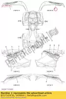 B31F165F30, Yamaha, grafika, przód yamaha yfm700faph silver grizzly 700 ps auto 4wd , Nowy