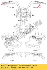 yamaha B31F165F30 gráfico, frente - Lado inferior